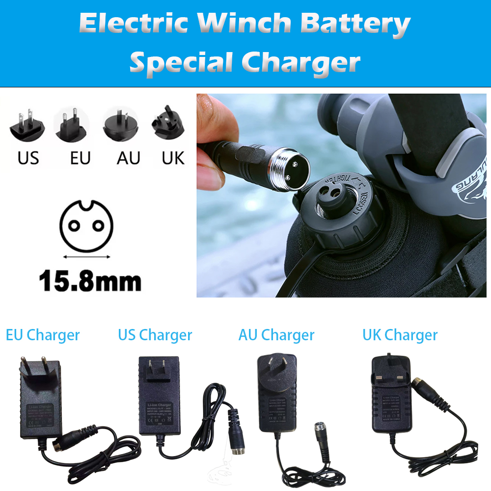 Fishing Equipment Uk - Elektrikli Vinç Aküsü 16.8V 2A AB