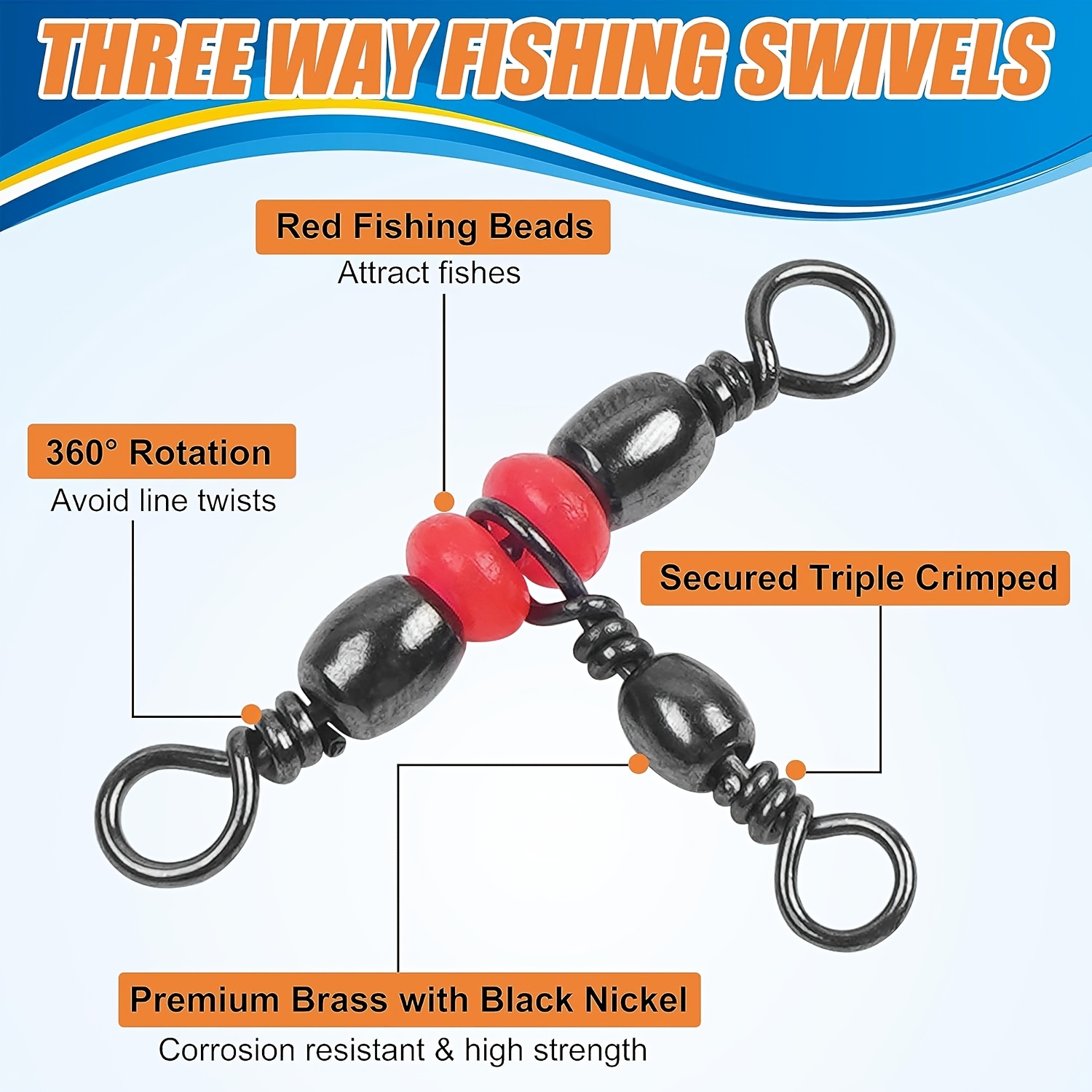 3'lü Üç Yollu Fırdöndüler, Üçl - Fishing Equipment Set incelemesi ve fiyatı