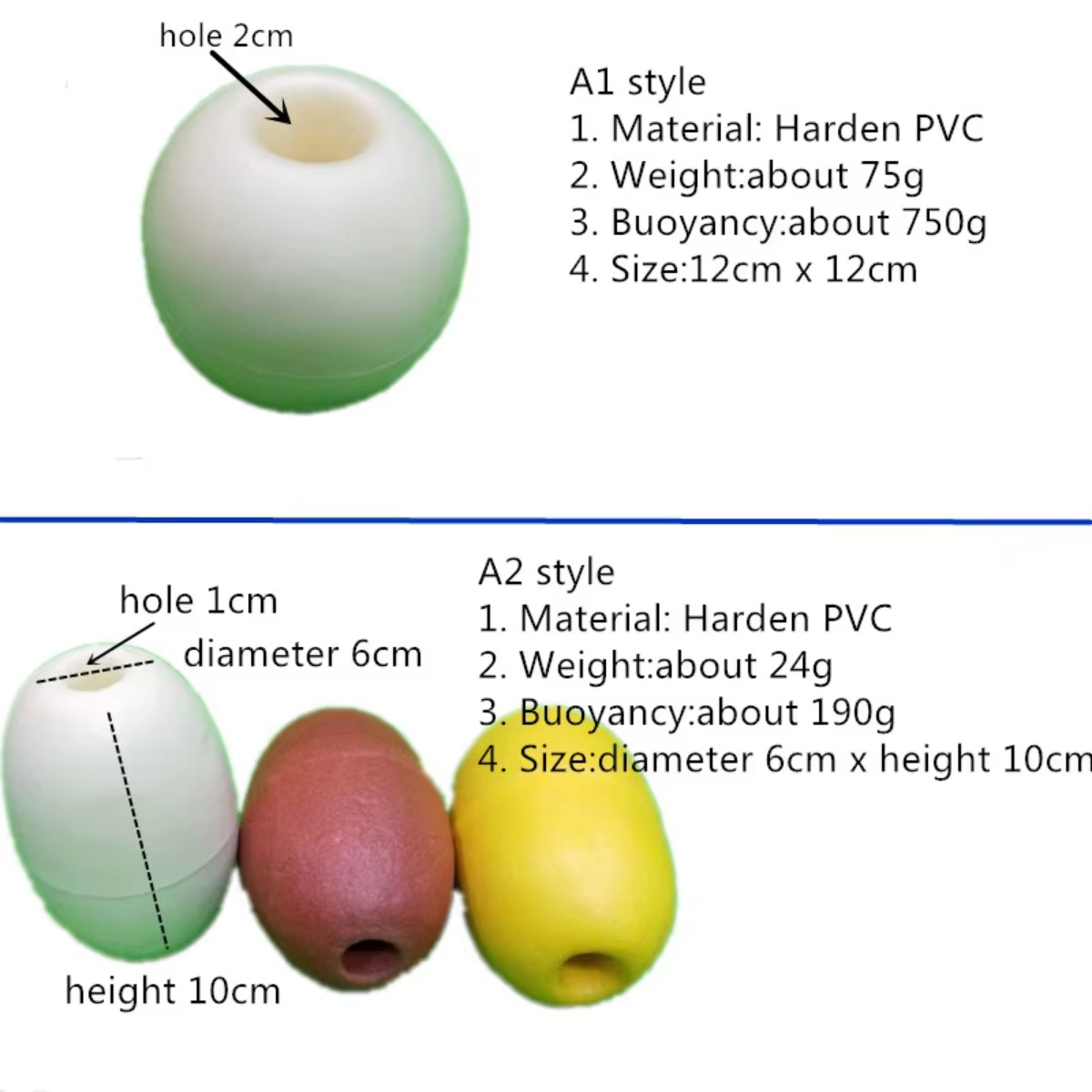 Sert PVC köpük yüzen top su ür - Fishing Equipment Net incelemesi ve fiyatı